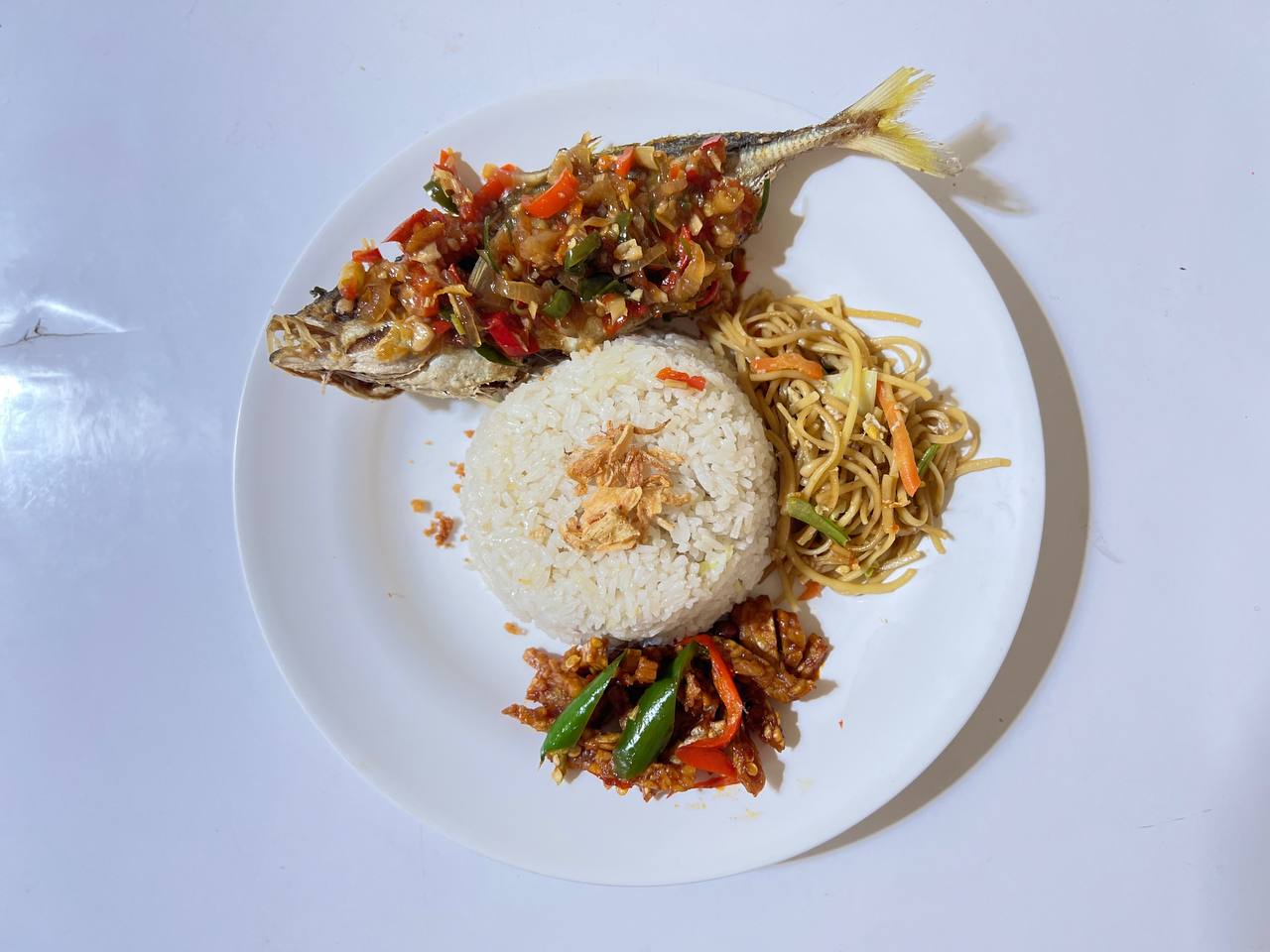 Nasi Lemak Ikan Gembung Sambal Patah